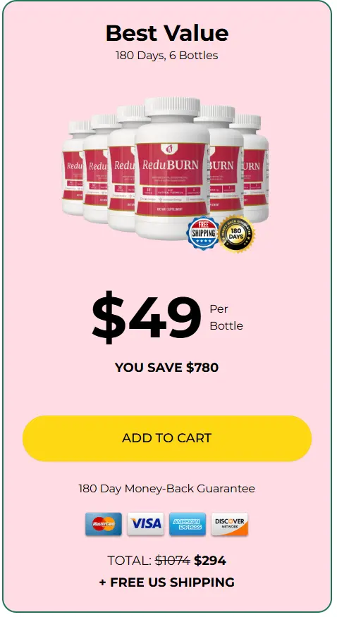 Buy ReduBurn 6 Bottles